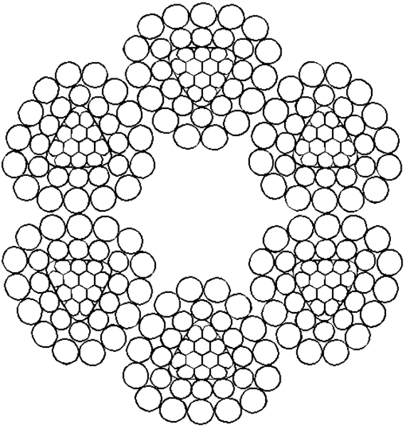 异型股钢丝绳6×28TS+FC
