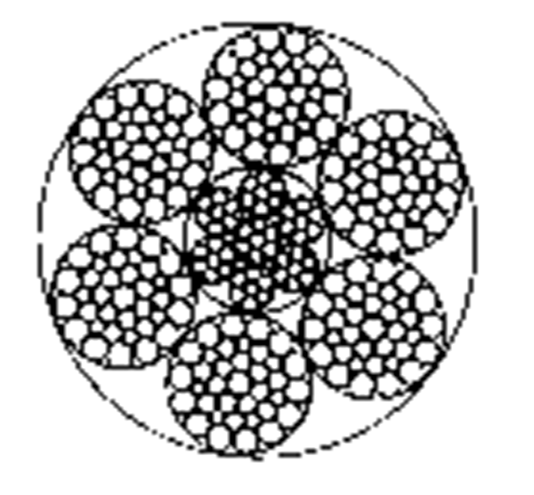 粗直径钢丝绳6×36WS+IWRC
