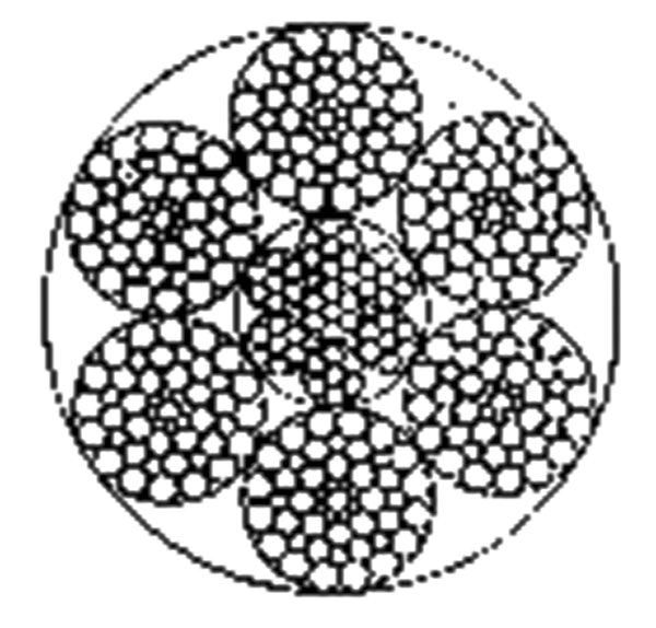 粗直径钢丝绳6×49SWS+IWRC