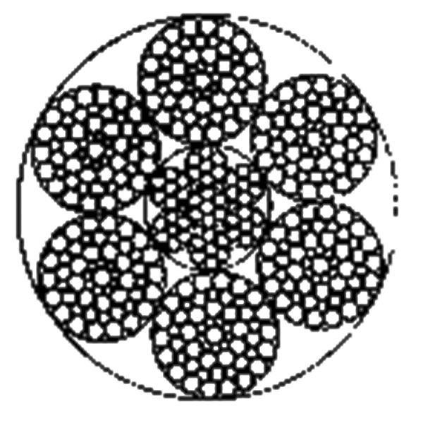 粗直径钢丝绳6×55SWS+IWRC