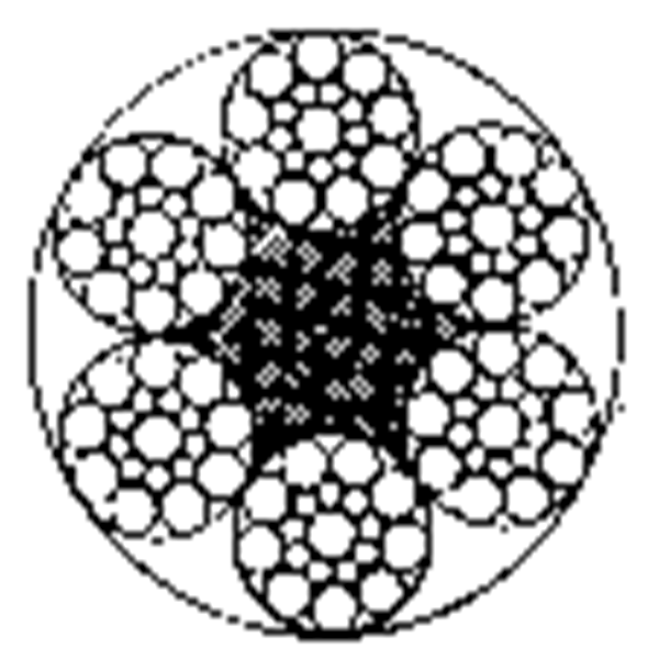 电梯用钢丝绳6×19S+FC