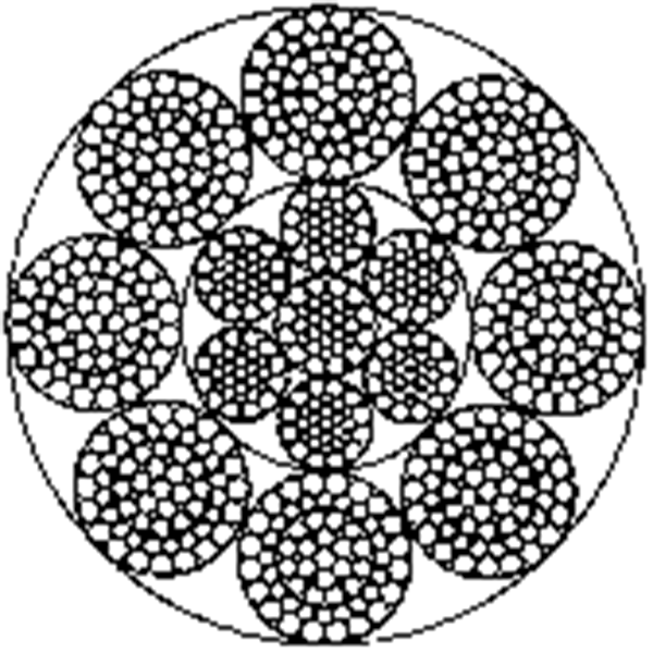 粗直径钢丝绳 8×65FNS+IWRC