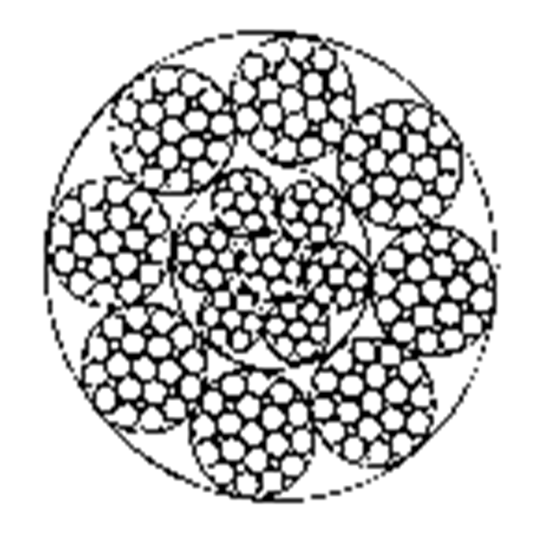 电梯用钢丝绳8×25Fi+IWRC