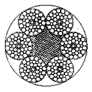 粗直径钢丝绳6×49SWS+FC