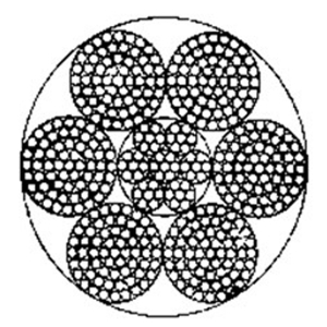 点接触钢丝绳6×61+IWRC