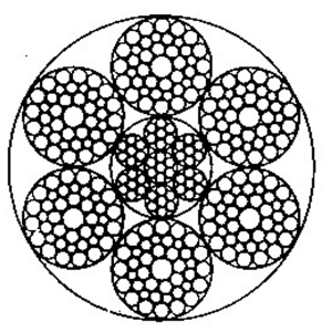 线接触钢丝绳6×41WS+IWRC